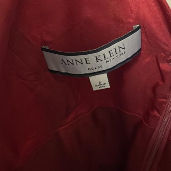 Anne Klein New York Size 6 Red Dress - Picture 2 of 3